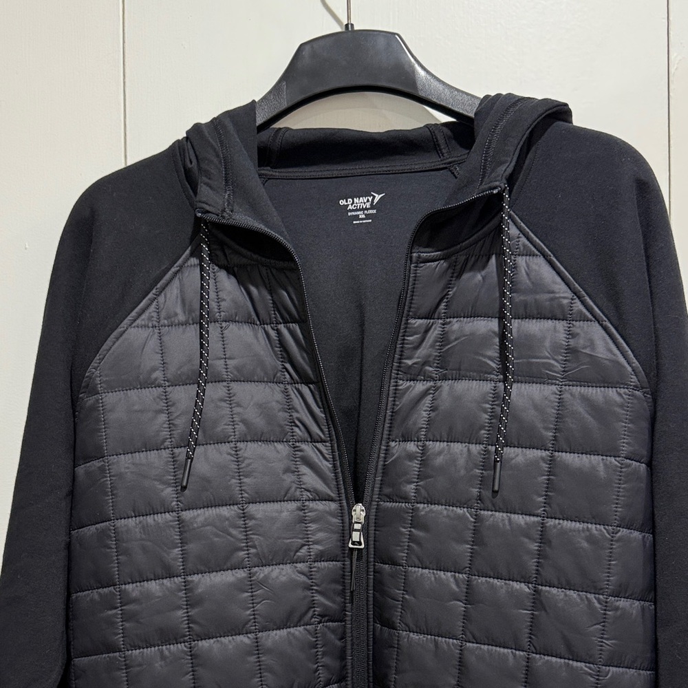 Old Navy Active Dynamic Fleece Black Jacket Women’s Sz XXL - Picture 3 of 6